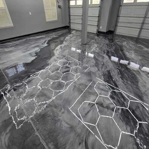 marble flooring with epoxy floor coatings